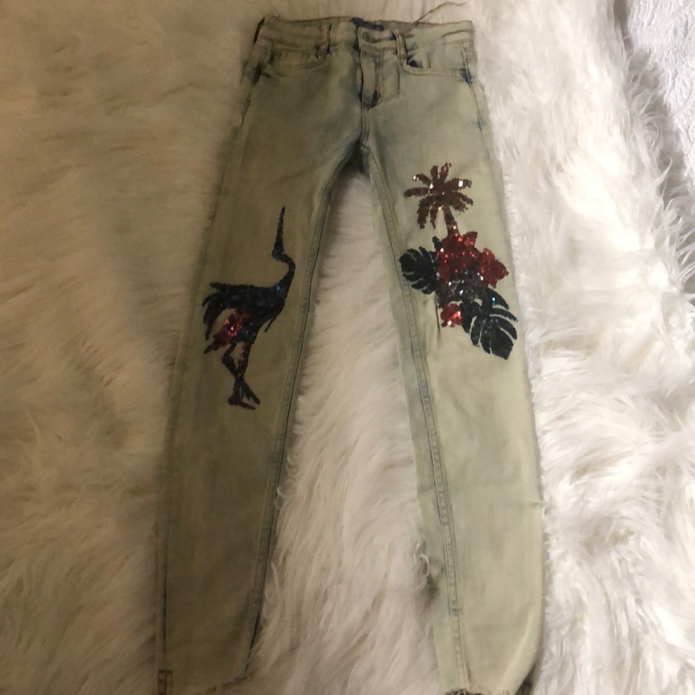 Pull and bear sparkly jeans